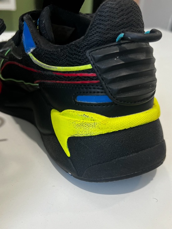 Puma Black Sneakers with Red, Blue & Yellow Accents - Picture 5 of 8